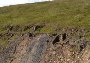 soil on slope